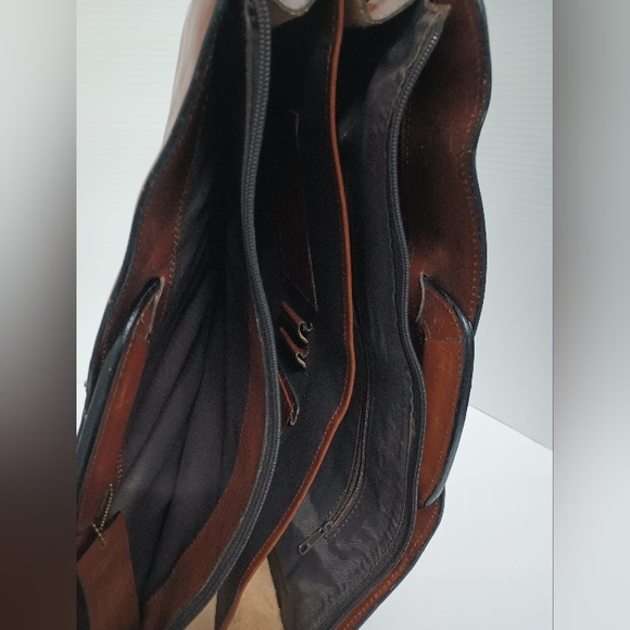 Georgetown Leather Design Brown Vintage Briefcase Rare - Picture 8 of 15